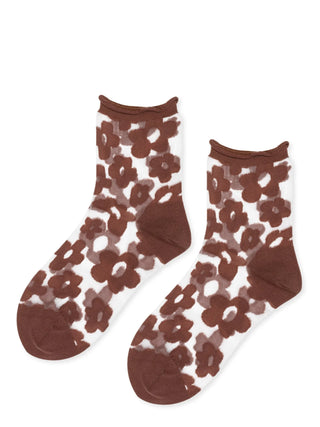 Pop Sheer Short Crew Sock