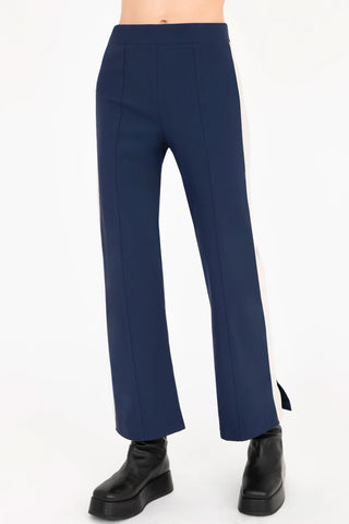 Bobbi Tech Stretch Cropped Pant with Side Contrast Stripe