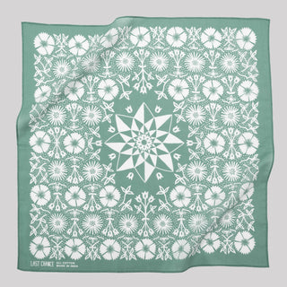 Cotton Bandana - OS - Aster in Blue Sage