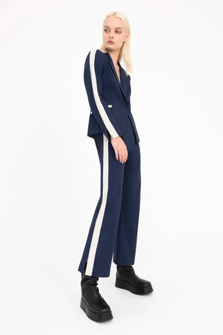 Bobbi Tech Stretch Cropped Pant with Side Contrast Stripe
