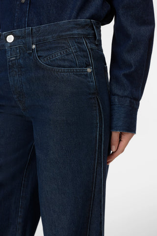 Nikka Wide Leg Jean with Pleat