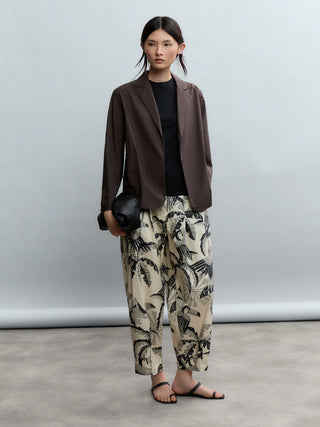Tropic Sketch Fluid Tailored Pant