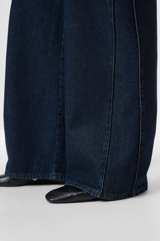 Nikka Wide Leg Jean with Pleat