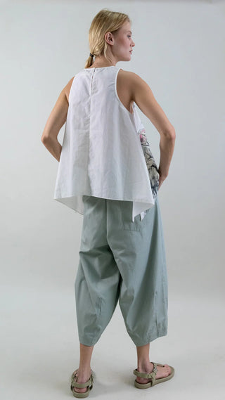 Wide-Leg Balloon Pant w/ Elastic Waist