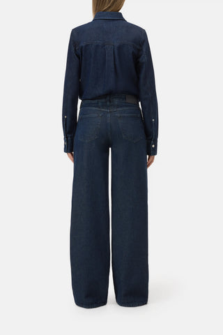 Nikka Wide Leg Jean with Pleat