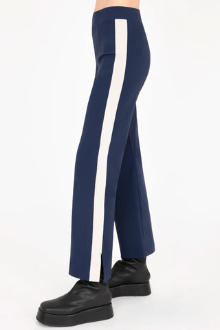 Bobbi Tech Stretch Cropped Pant with Side Contrast Stripe