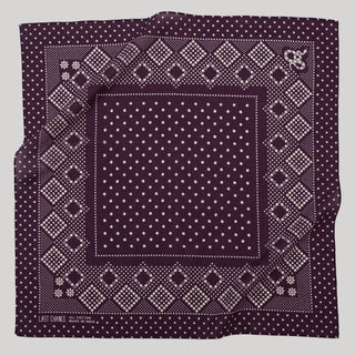 Cotton Bandana - OS - Daisy in Plum