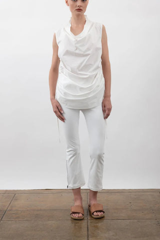Elaine Kim Verushka Organic Cotton Bias Drape Neck Dress/Tunic