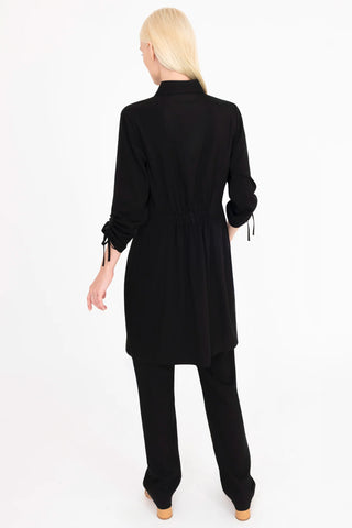 cupro shirt dress Universal Standard Plus Size Cooling Stretch Cupro Savannah Dress